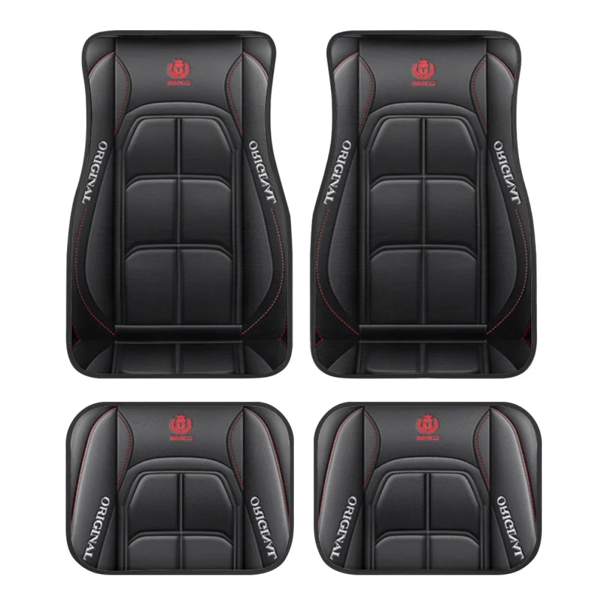 4pcs Y Car Floor Mats - Rug Pads with Non-Slip Backing, Washable, Universal Fit Car Protection Pad Auto Interior Accessories SMinvite, LLC
