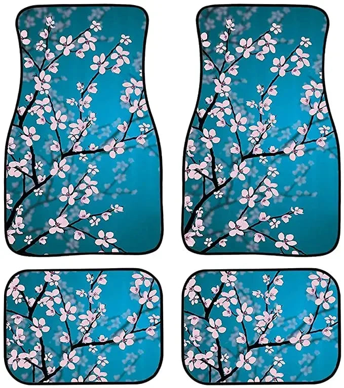 Great Wave Off Kanagawa 4-Piece All-Weather Car Floor Mats - Universal Fit for SUVs, Sedans, Trucks FanzyMarket