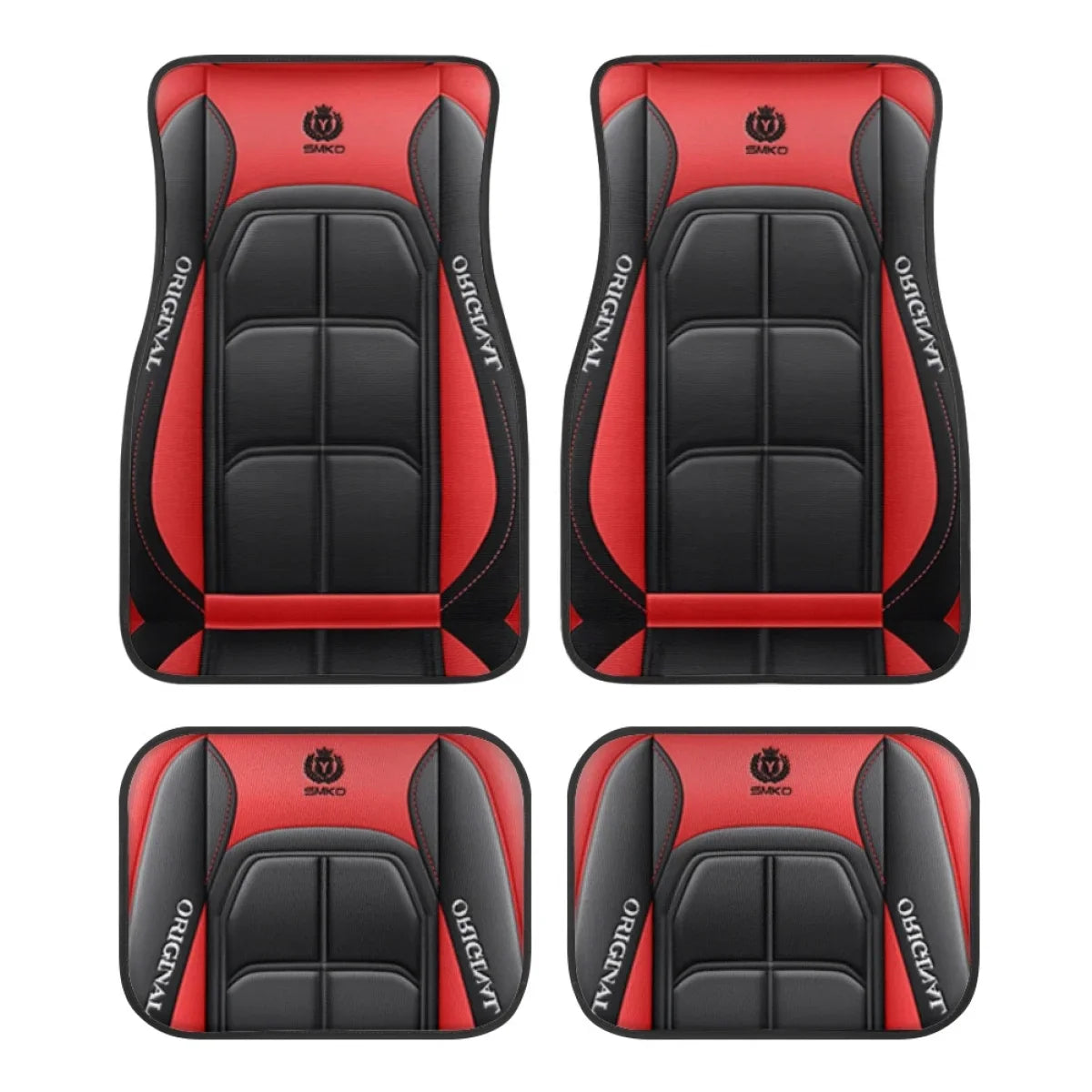 4pcs Y Car Floor Mats - Rug Pads with Non-Slip Backing, Washable, Universal Fit Car Protection Pad Auto Interior Accessories SMinvite, LLC