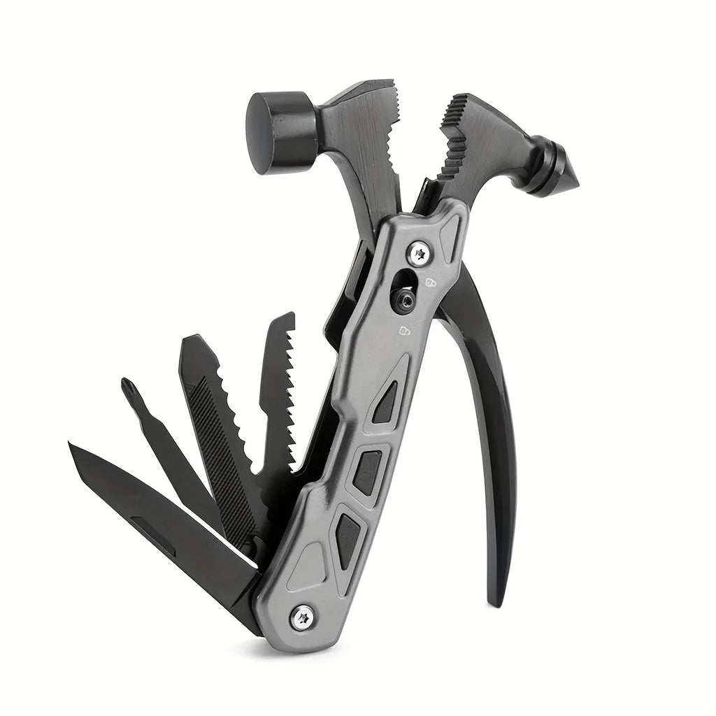 TrailMaster: Compact Multitool & Tactical Hammer THRIXINE