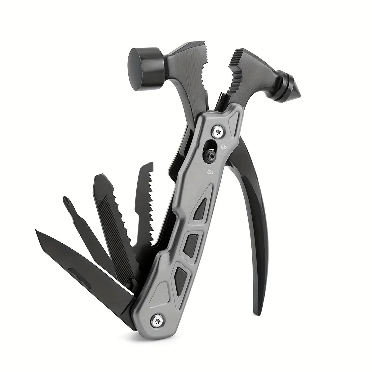 TrailMaster: Compact Multitool & Tactical Hammer THRIXINE