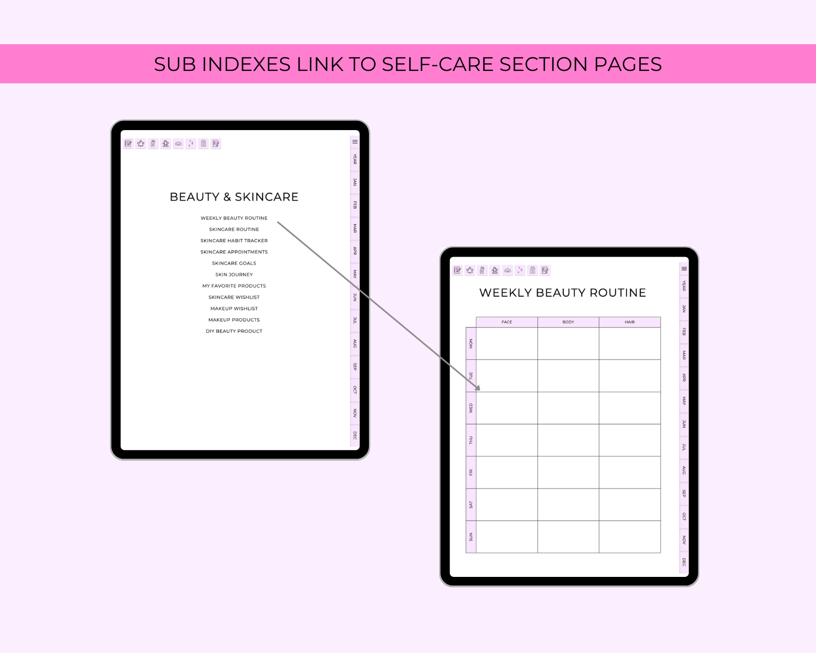 Self-Care Digital Planner Jessica Autumn