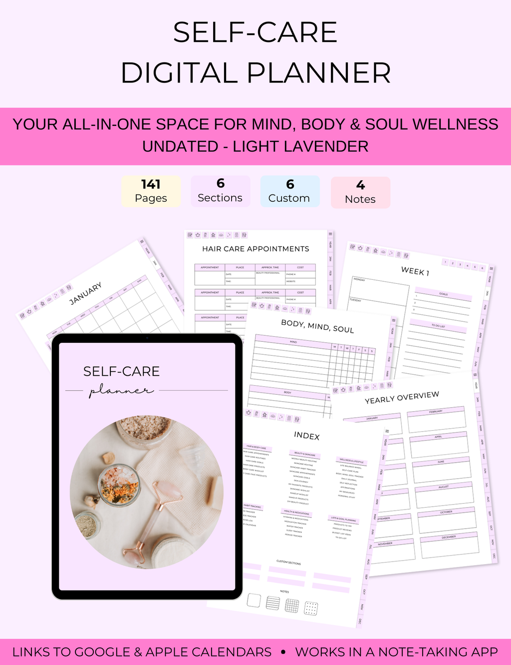 Self-Care Digital Planner Jessica Autumn