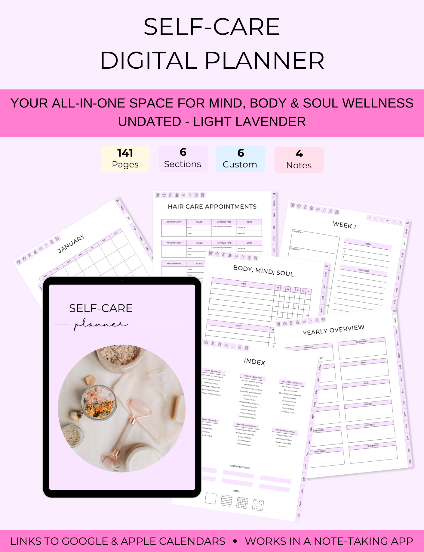 Self-Care Digital Planner Jessica Autumn