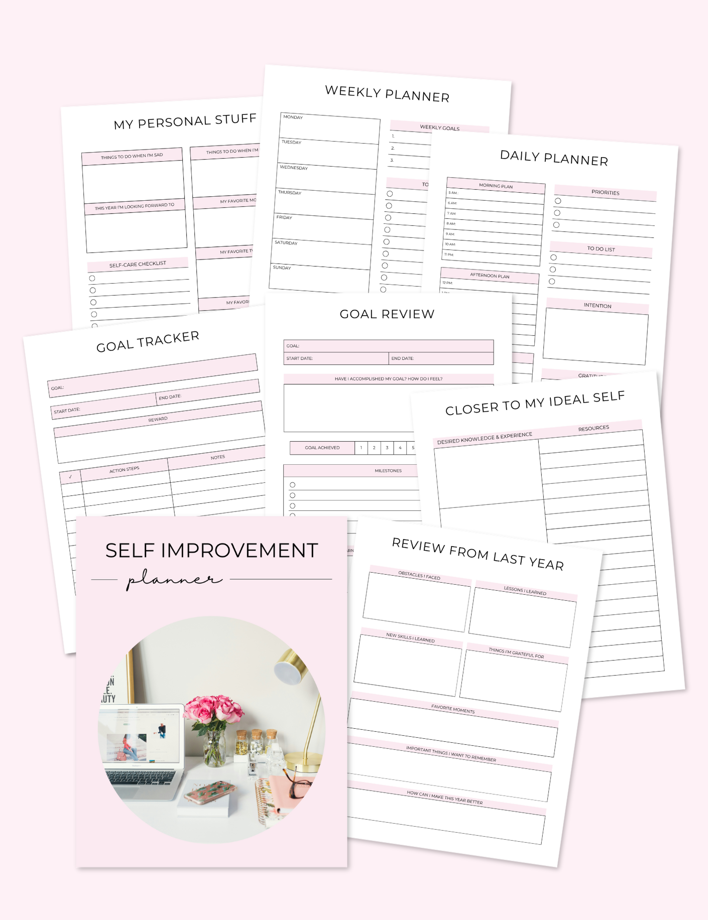 Self Improvement Planner Jessica Autumn