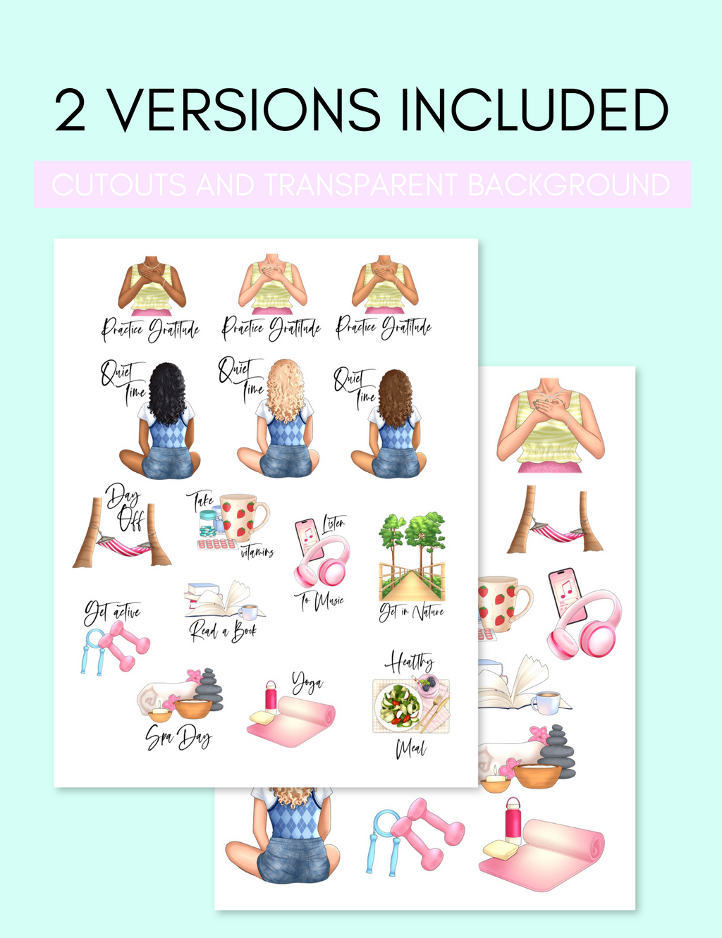 Self Care Stickers Jessica Autumn