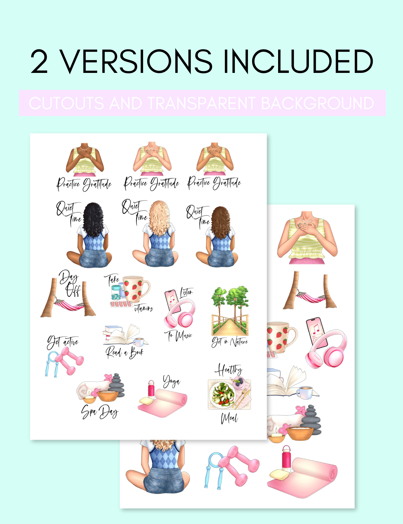 Self Care Stickers Jessica Autumn
