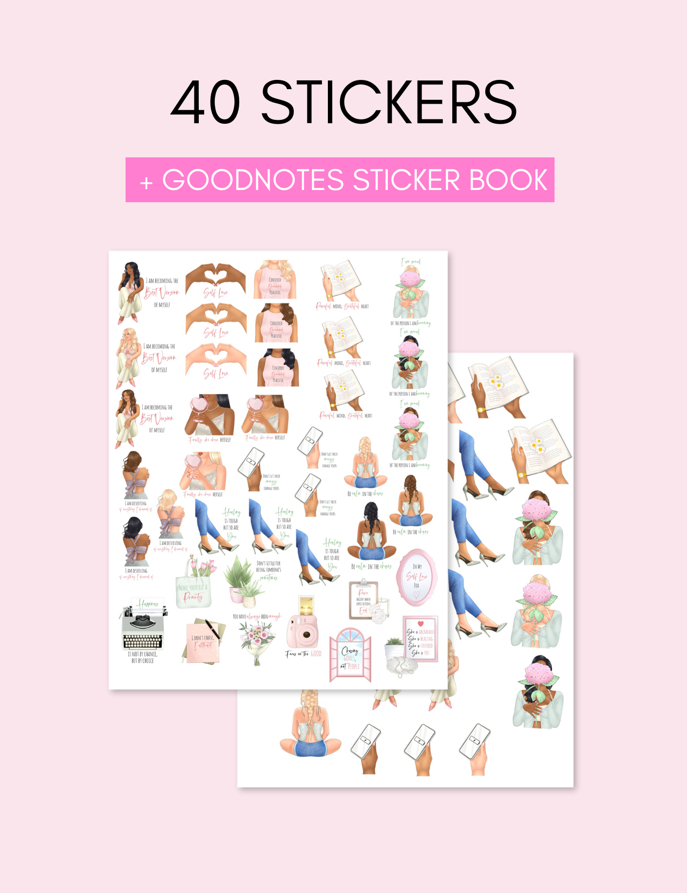 Self Love Quote Sticker Pack Jessica Autumn