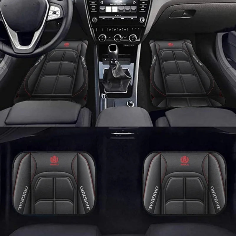4pcs Y Car Floor Mats - Rug Pads with Non-Slip Backing, Washable, Universal Fit Car Protection Pad Auto Interior Accessories SMinvite, LLC