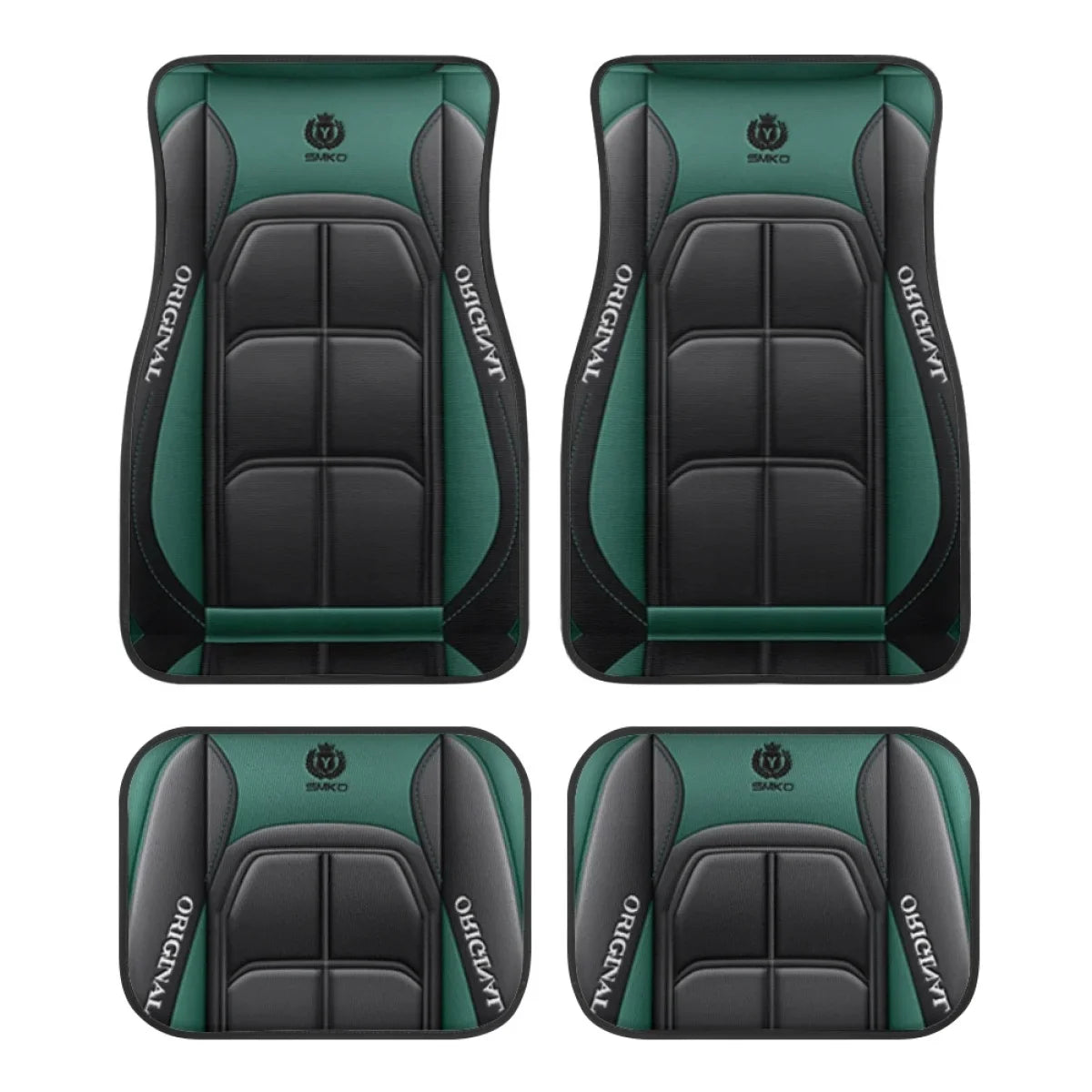 4pcs Y Car Floor Mats - Rug Pads with Non-Slip Backing, Washable, Universal Fit Car Protection Pad Auto Interior Accessories SMinvite, LLC