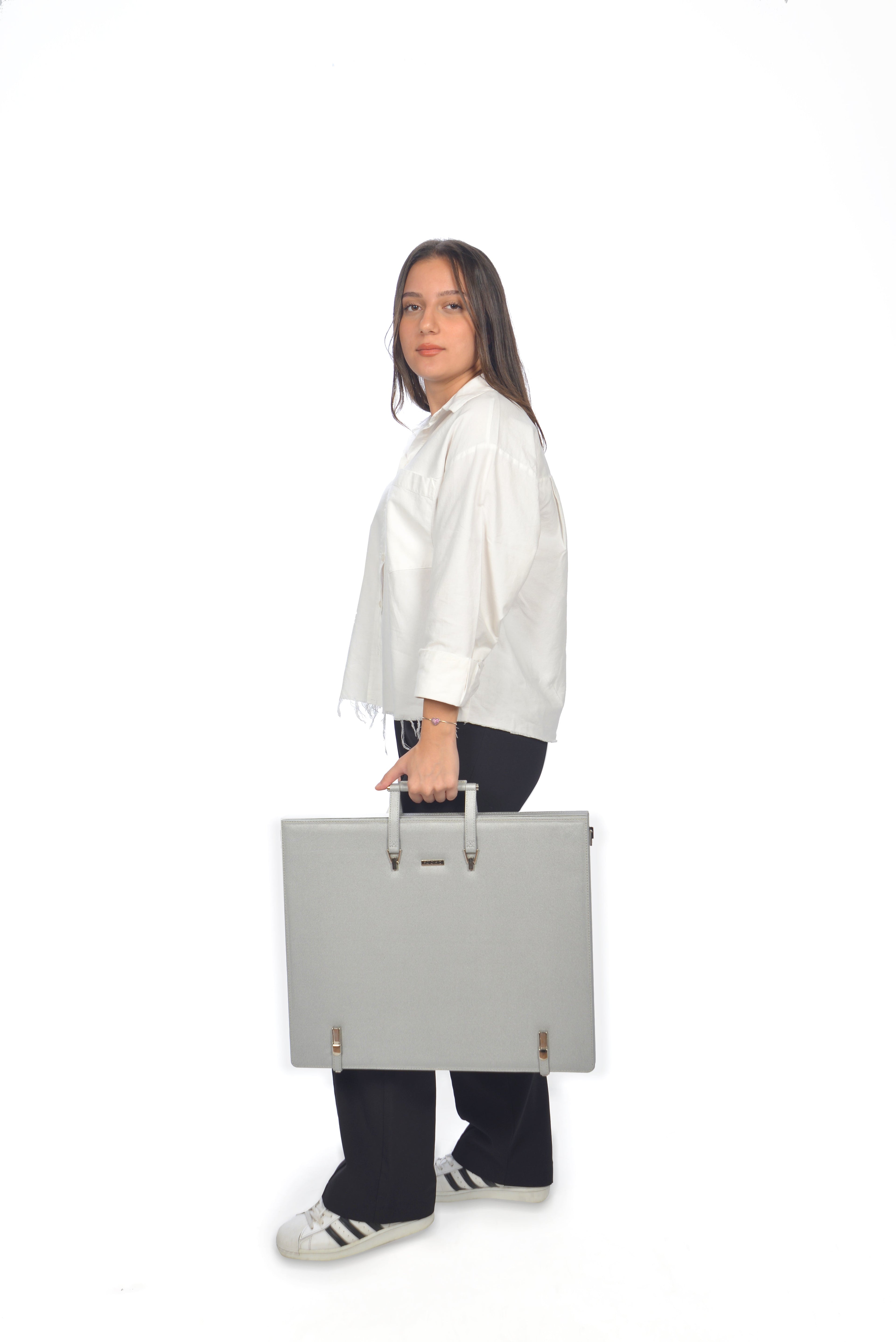 Leather Binder Leather Portfolio Gifts For Painters - Portfolio Binder- Art Supplies Organizer Moogdesk