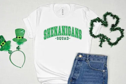 Shenanigans Squad Unisex Bamboo/Cotton Graphic T-Shirt Spun Bamboo