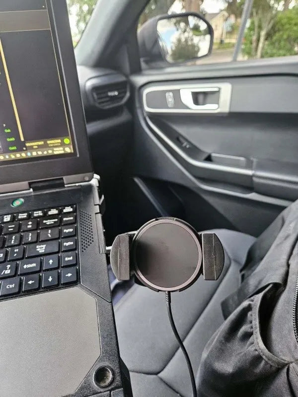 NEW! Universal Wireless Charging Mount For First Responders + Commercial Vehicles Techmounts Mounting Systems