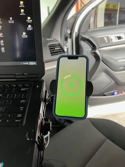 NEW! Universal Wireless Charging Mount For First Responders + Commercial Vehicles Techmounts Mounting Systems
