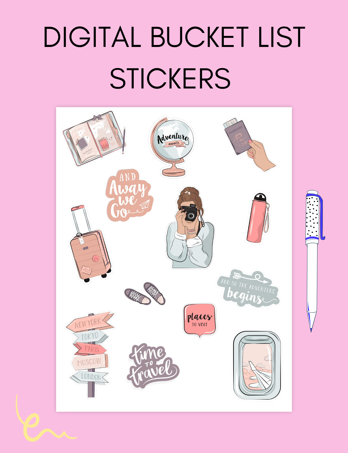 Bucket List Stickers Jessica Autumn