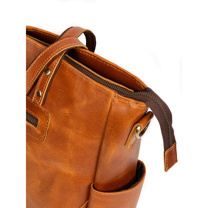 Luxury Kodiak Tote - Tan Classy Leather Bags