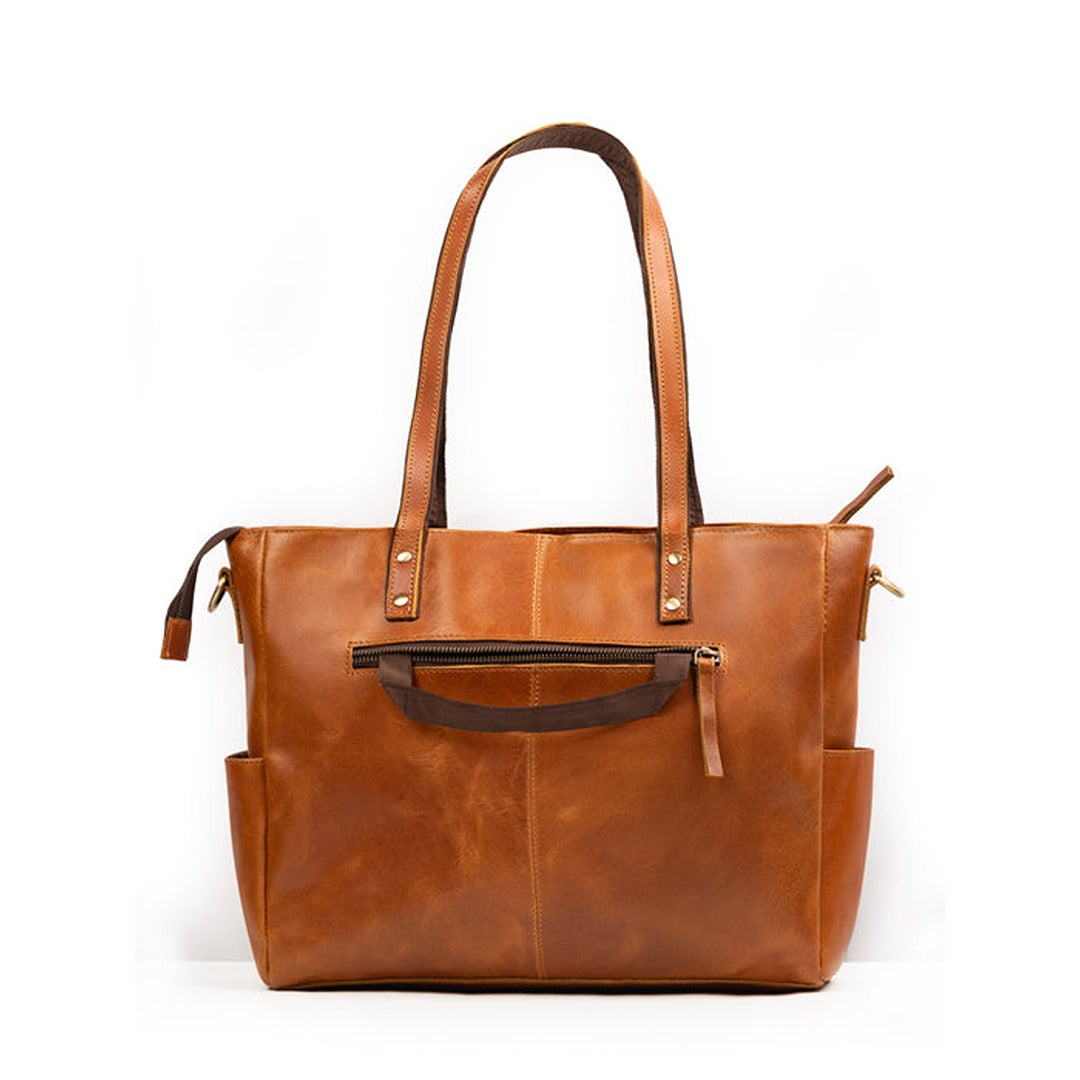 Luxury Kodiak Tote - Tan Classy Leather Bags
