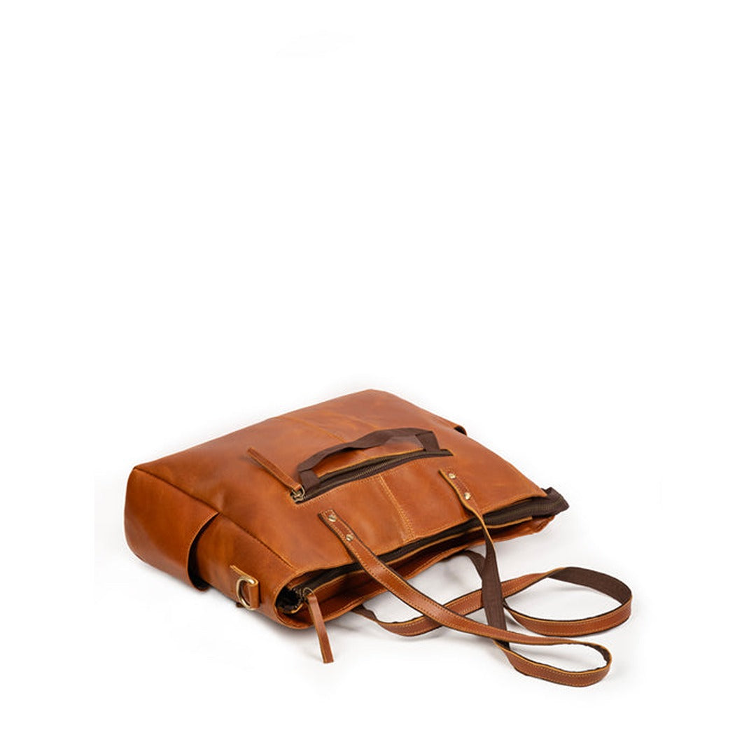 Luxury Kodiak Tote - Tan Classy Leather Bags