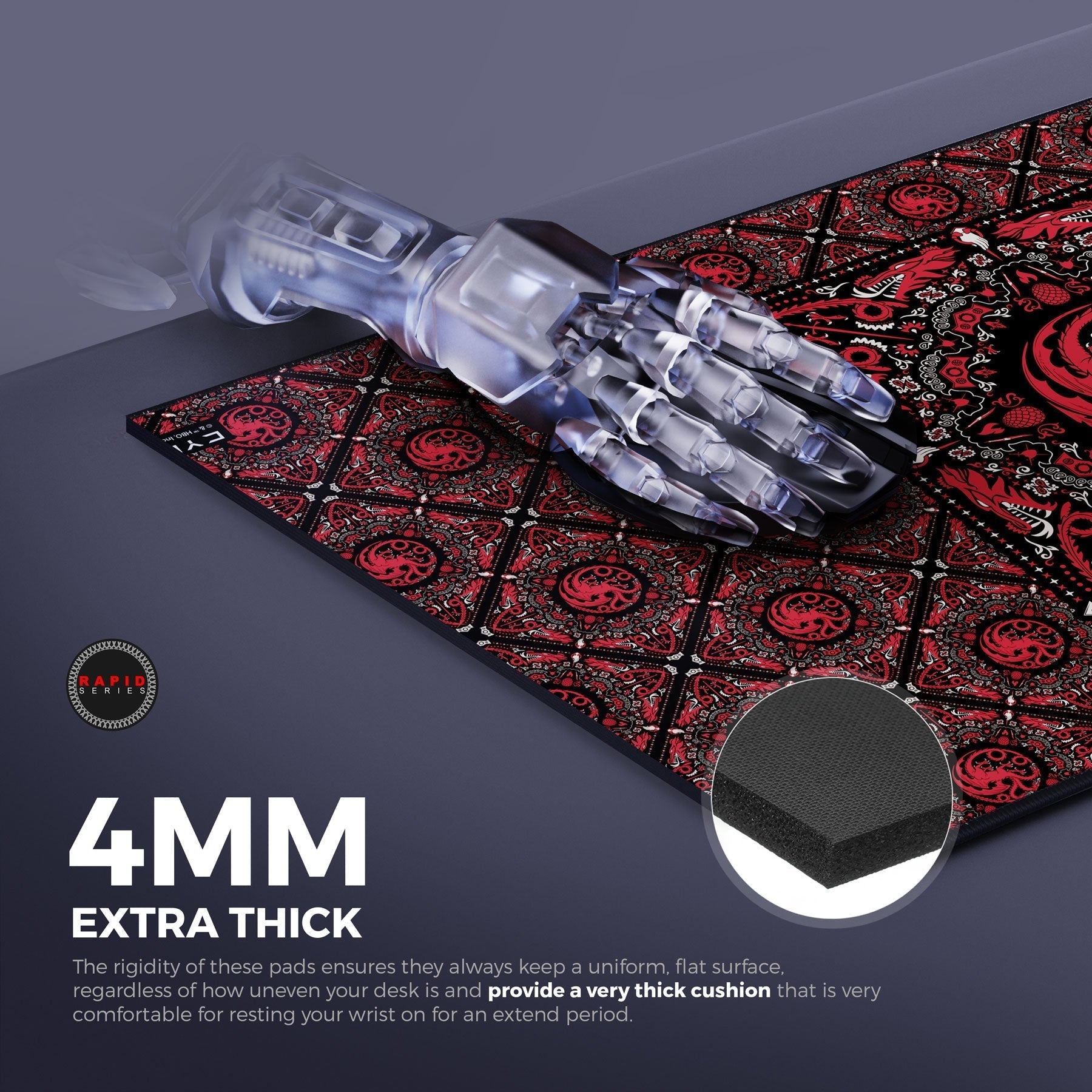House Targaryen Gaming Mouse Pad Cybeart US
