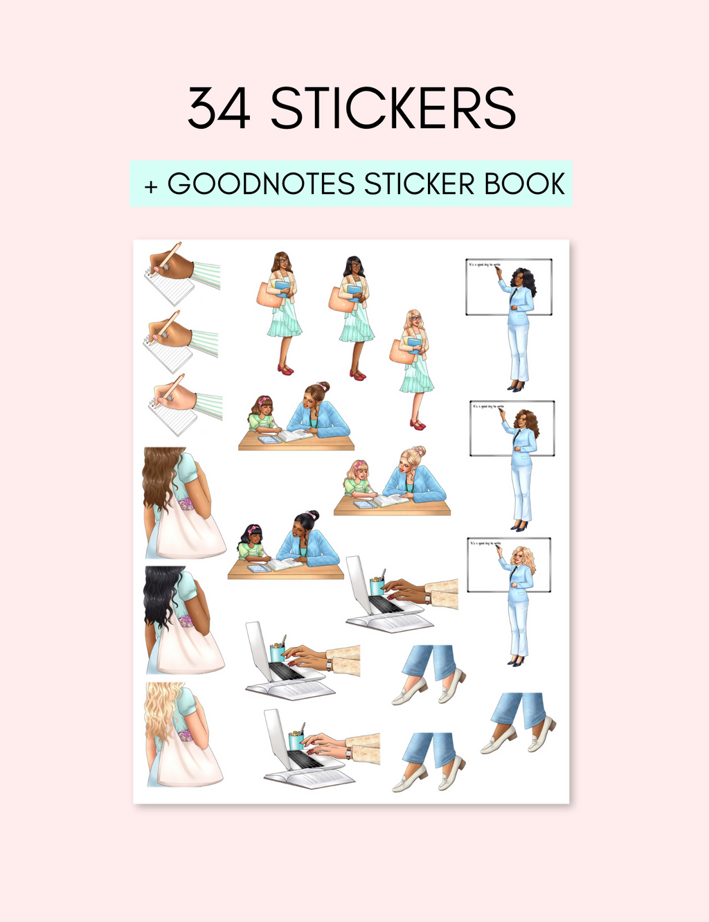Teacher Sticker Pack Jessica Autumn