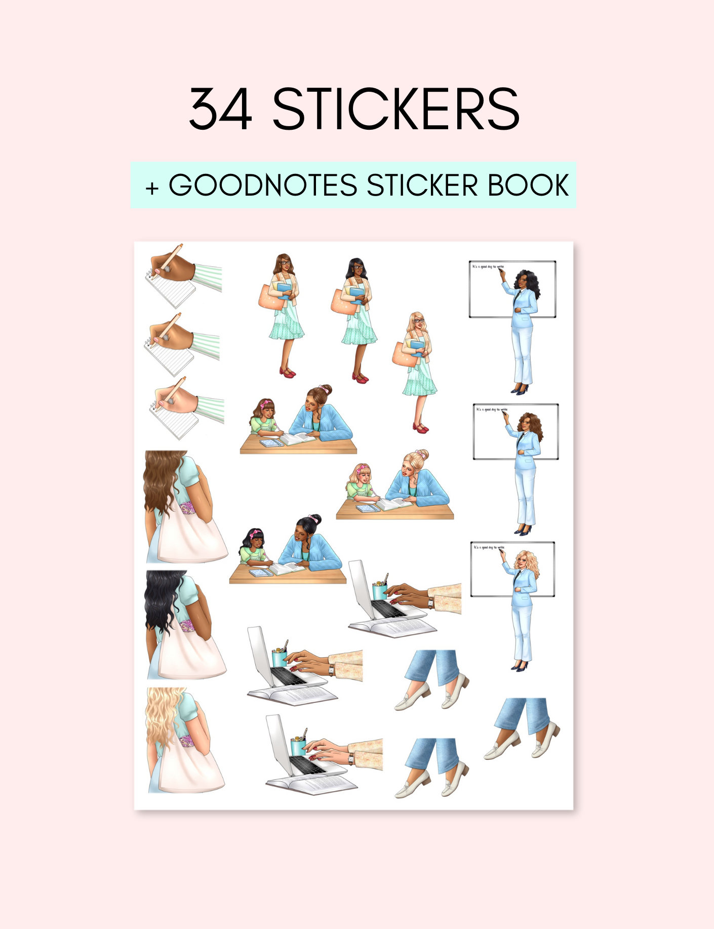 Teacher Sticker Pack Jessica Autumn