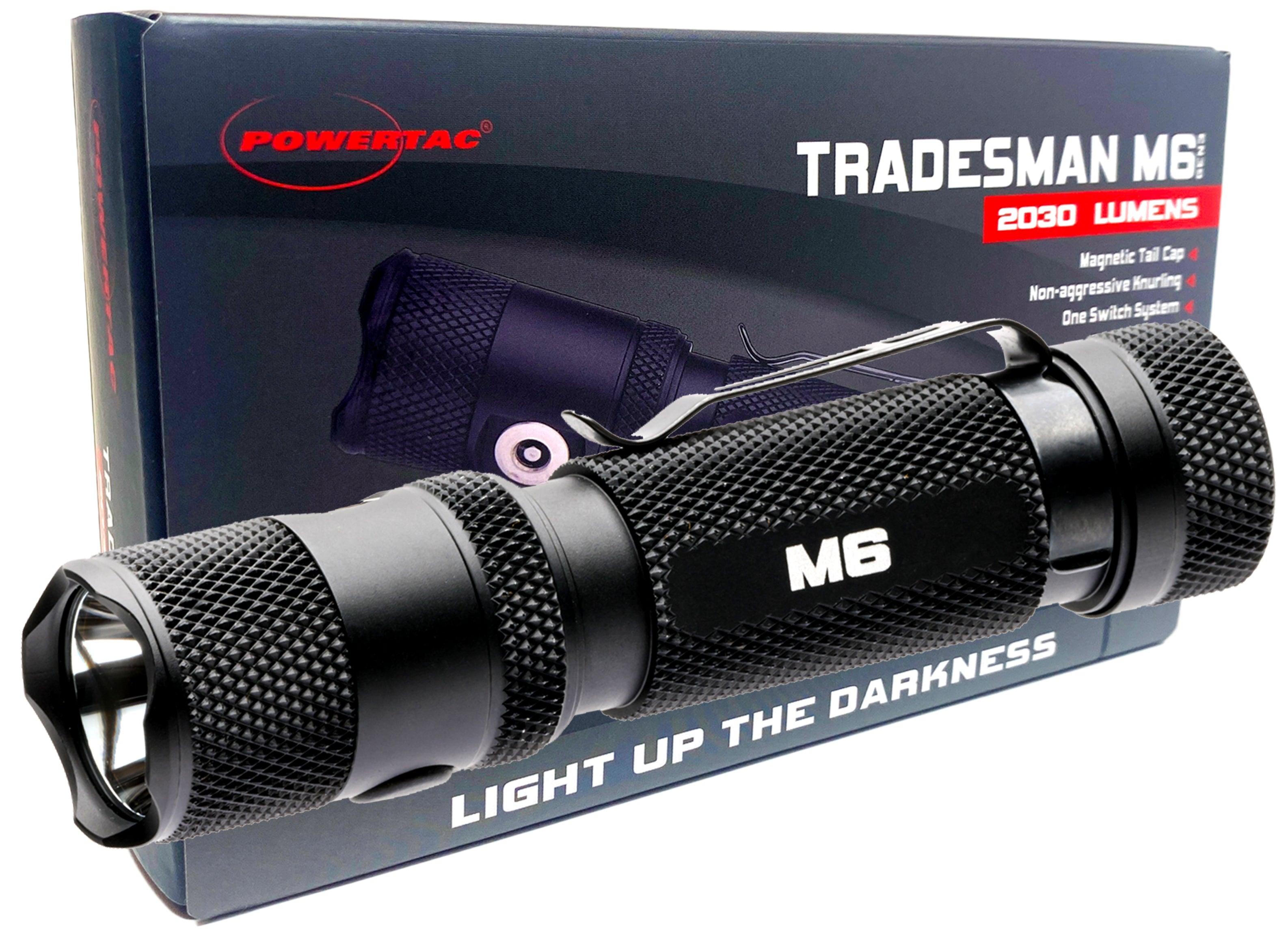 M6 GEN3 Tradesman- 2,030 Lumen Magnetic Tail Cap EDC Light Powertac