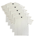 Men's Bamboo Viscose/Organic Cotton Short Sleeve T-Shirt Off White Color - 5-Pack Spun Bamboo
