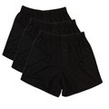 Men's Bamboo Viscose/Cotton Boxer Style Underwear Black Color - 3-pack Spun Bamboo