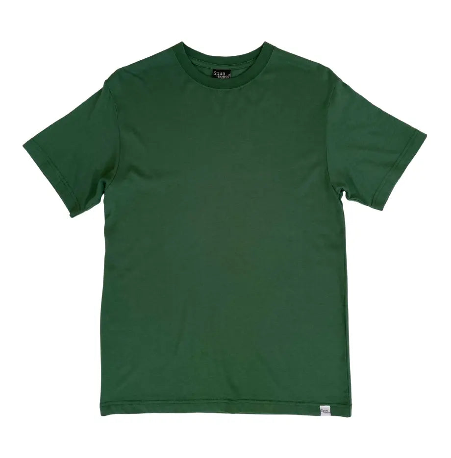 Men's Bamboo Viscose/Organic Cotton Short Sleeve T-Shirt - 5-Pack Mixed Colors Spun Bamboo