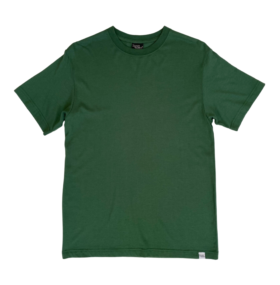 Men's Bamboo Viscose/Organic Cotton Short Sleeve T-Shirt - 5-Pack Mixed Colors Spun Bamboo
