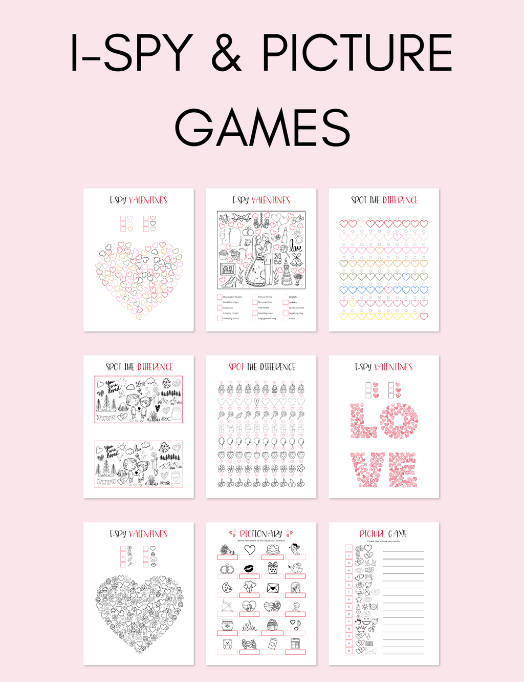 Valentine's Day Activity Pack Jessica Autumn