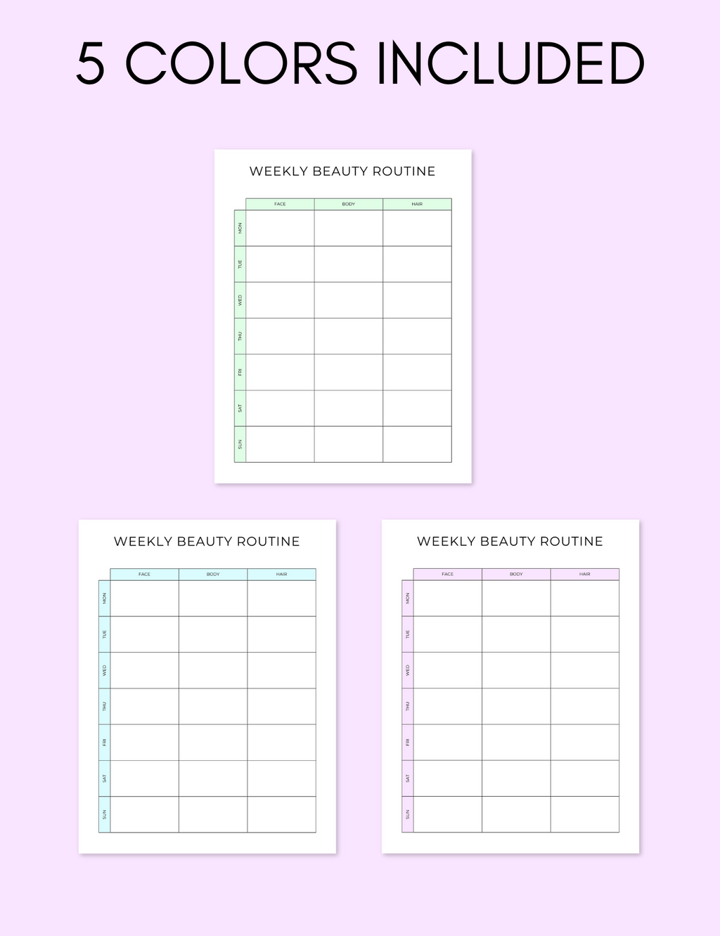 Weekly Beauty Routine Jessica Autumn