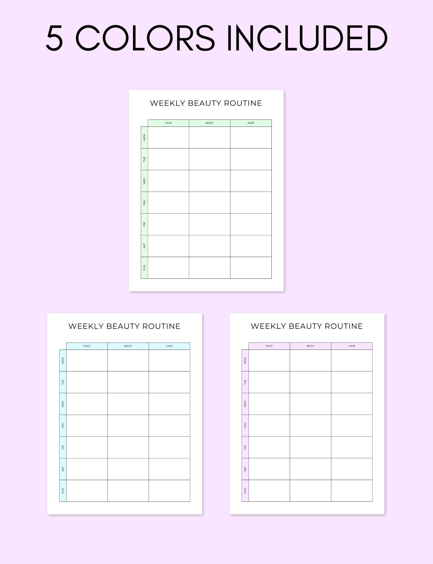 Weekly Beauty Routine Jessica Autumn