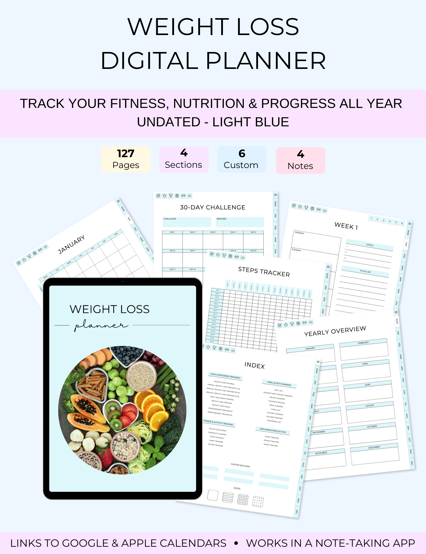 Weight Loss Digital Planner Jessica Autumn