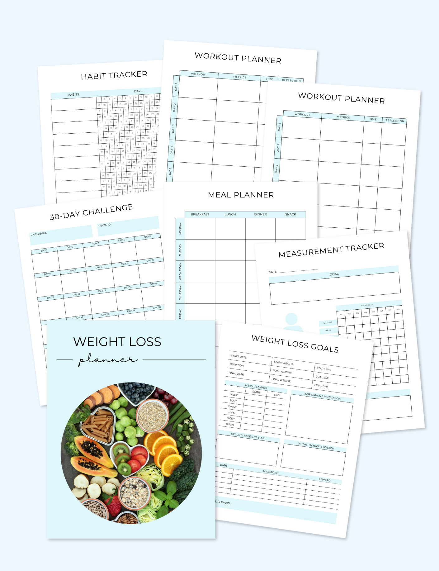 Weight Loss Planner Jessica Autumn