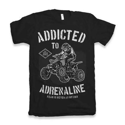 Addicted To Adrenaline Men's Bamboo Viscose/Organic Cotton Short Sleeve Graphic T-Shirt Spun Bamboo