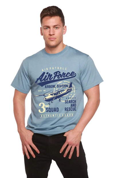 Air Force Men's Bamboo Viscose/Organic Cotton Short Sleeve Graphic T-Shirt Spun Bamboo