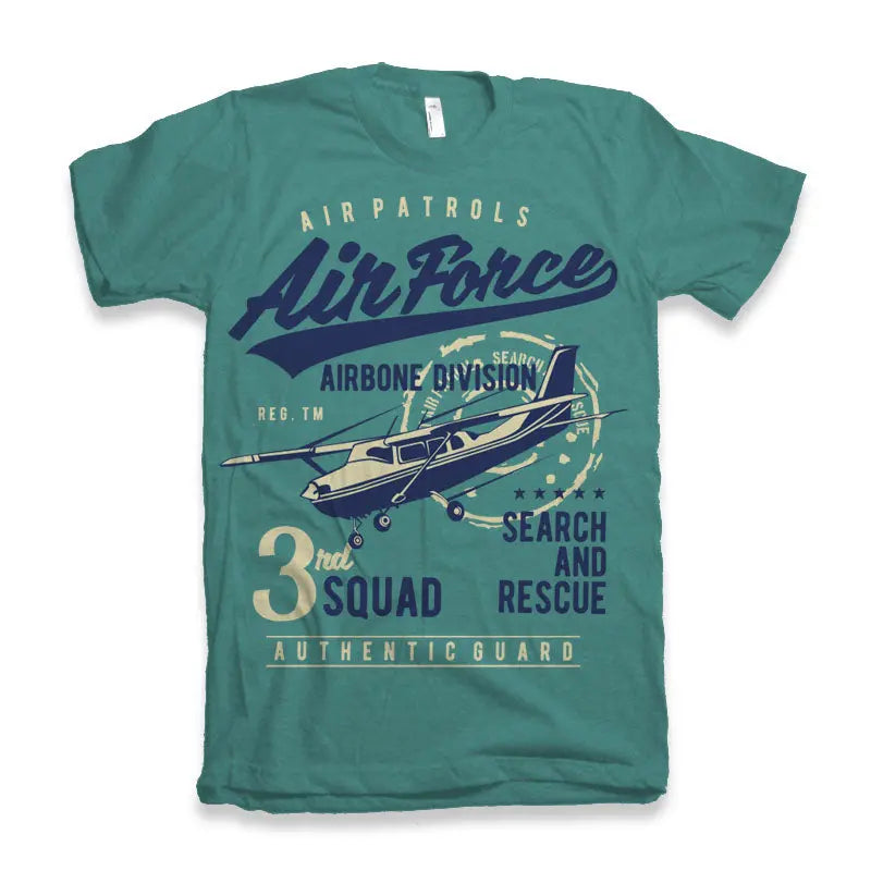 Air Force Men's Bamboo Viscose/Organic Cotton Short Sleeve Graphic T-Shirt Spun Bamboo