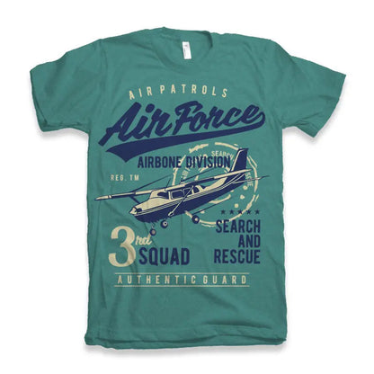 Air Force Men's Bamboo Viscose/Organic Cotton Short Sleeve Graphic T-Shirt Spun Bamboo