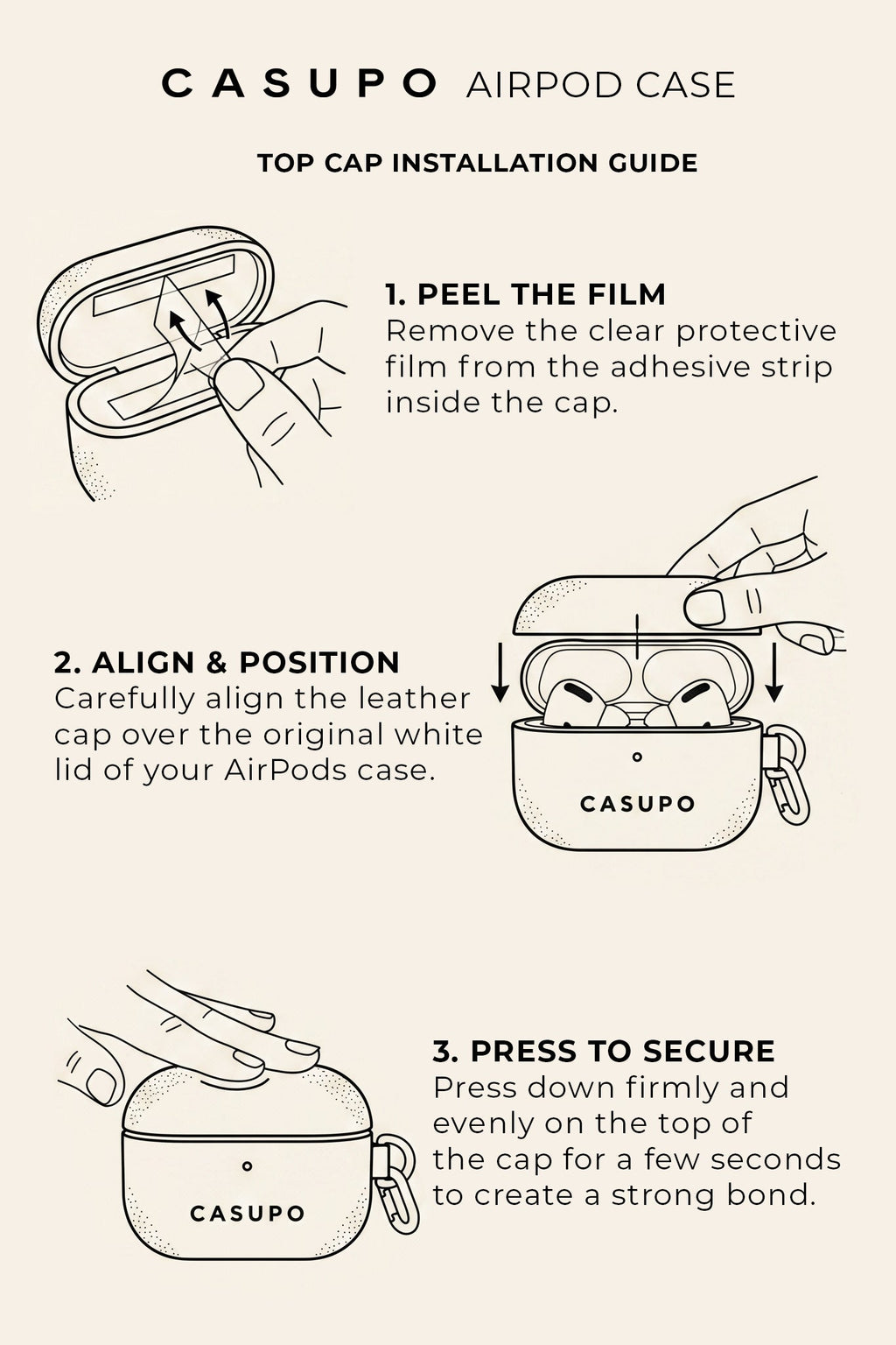 Leather Airpod Case - Cobalt CASUPO