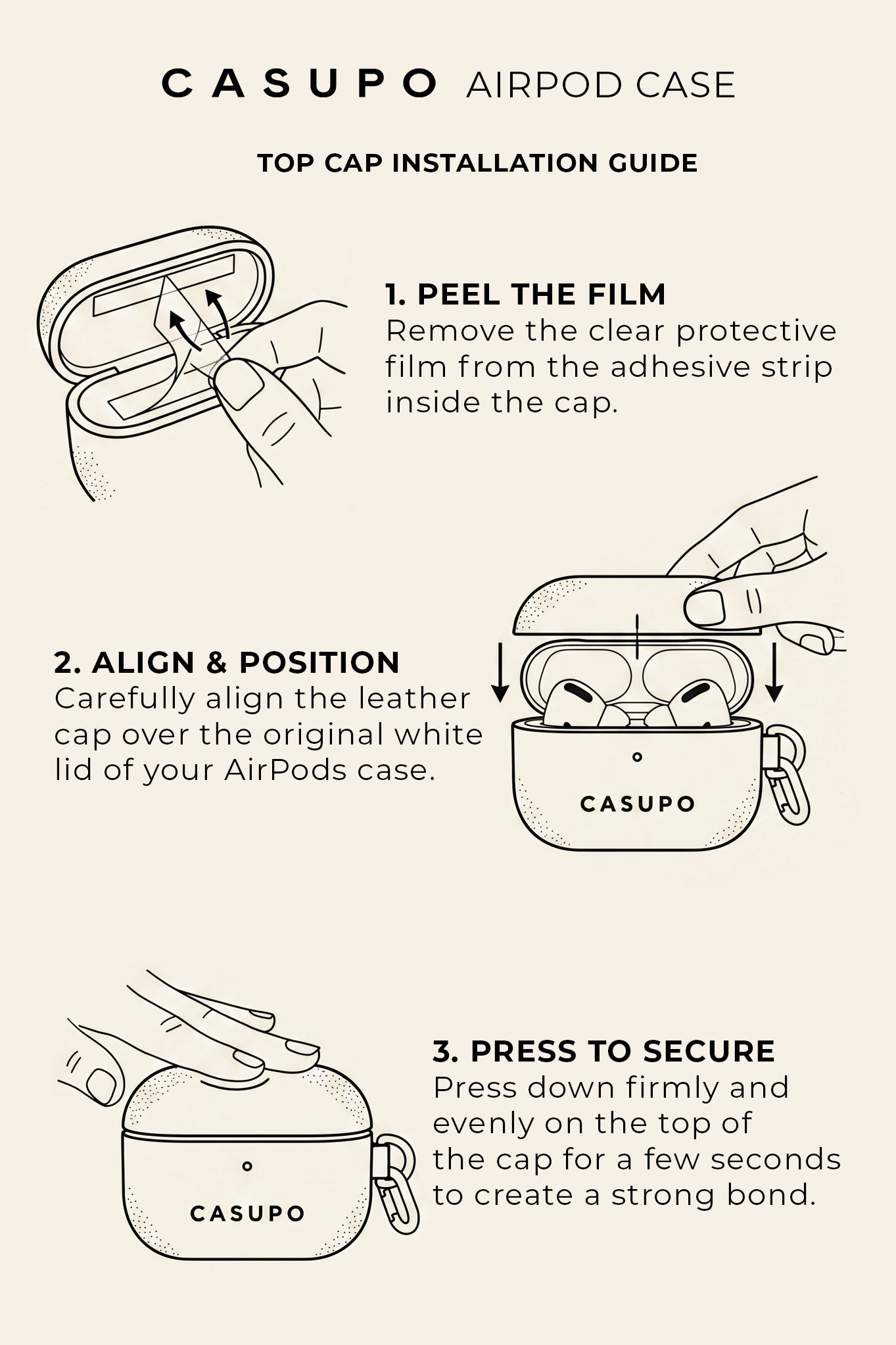 Leather Airpod Case - Cobalt CASUPO