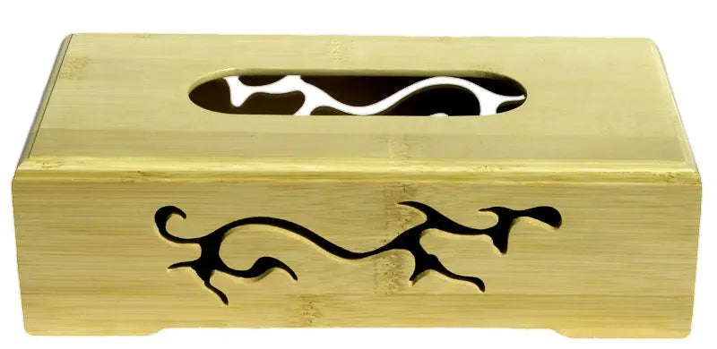 Bamboo Tissue Box Spun Bamboo