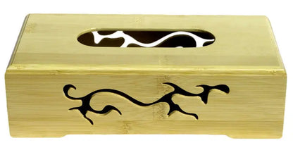 Bamboo Tissue Box Spun Bamboo