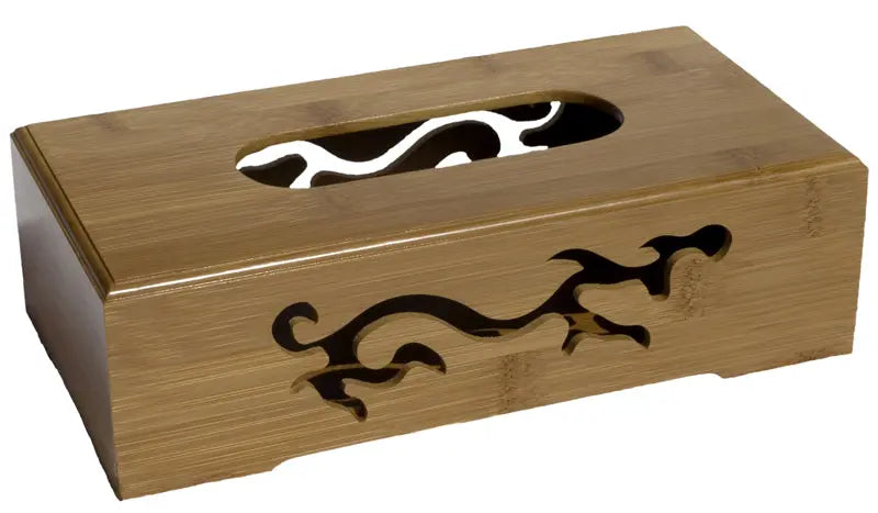 Bamboo Tissue Box Spun Bamboo