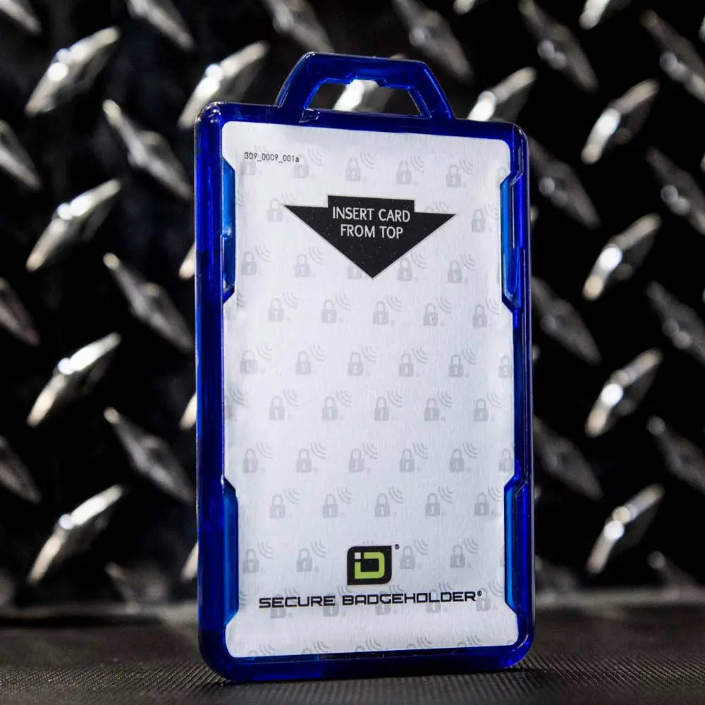 Secure Badge Holder Lite ™ Vertical 1 ID Card Holder ID Stronghold