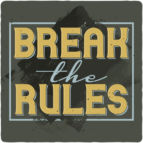 Break the Rules Men's Bamboo Viscose/Organic Cotton Short Sleeve Graphic T-Shirt Spun Bamboo