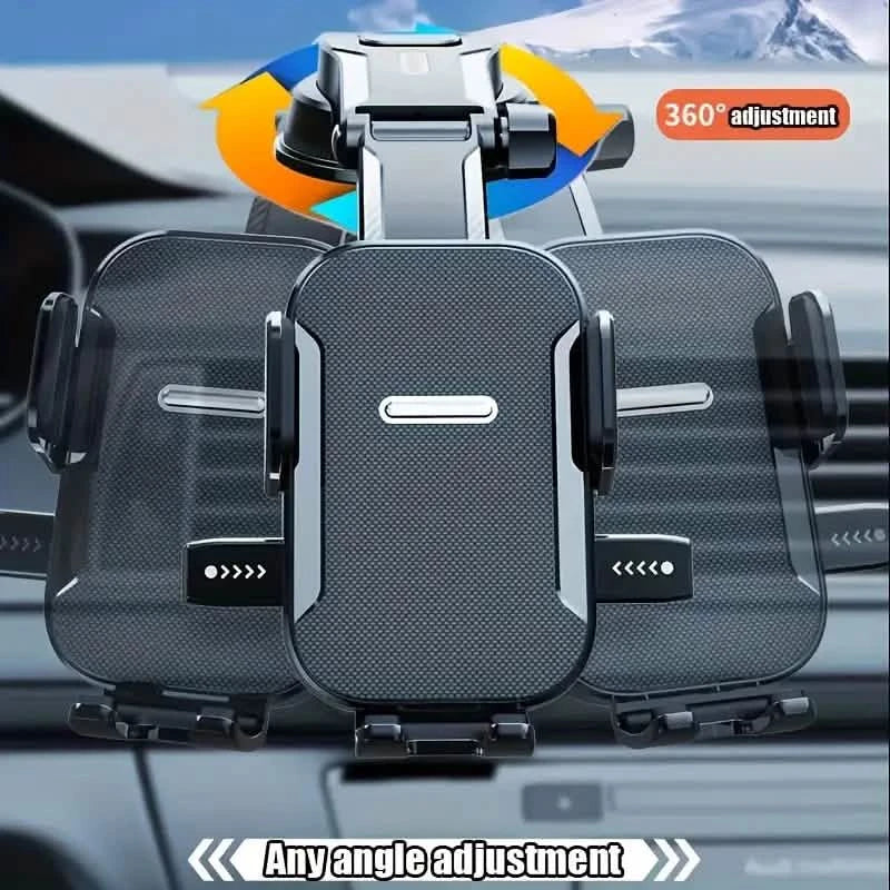Adjustable Car Phone Holder – Suction Cup Dashboard Mount, Anti-Slip Grip, iPhone & Android DailySale