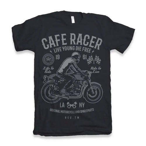 Cafe Racer Men's Bamboo Viscose/Organic Cotton Short Sleeve Graphic T-Shirt Spun Bamboo
