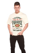 California Summer Surfing Men's Bamboo Viscose/Organic Cotton Short Sleeve Graphic T-Shirt Spun Bamboo