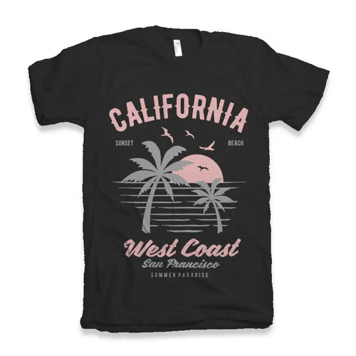 California West Coast Men's Bamboo Viscose/Organic Cotton Short Sleeve Graphic T-Shirt Spun Bamboo